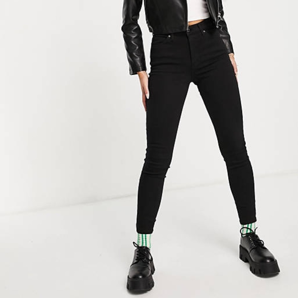 Topshop Jamie black jeans